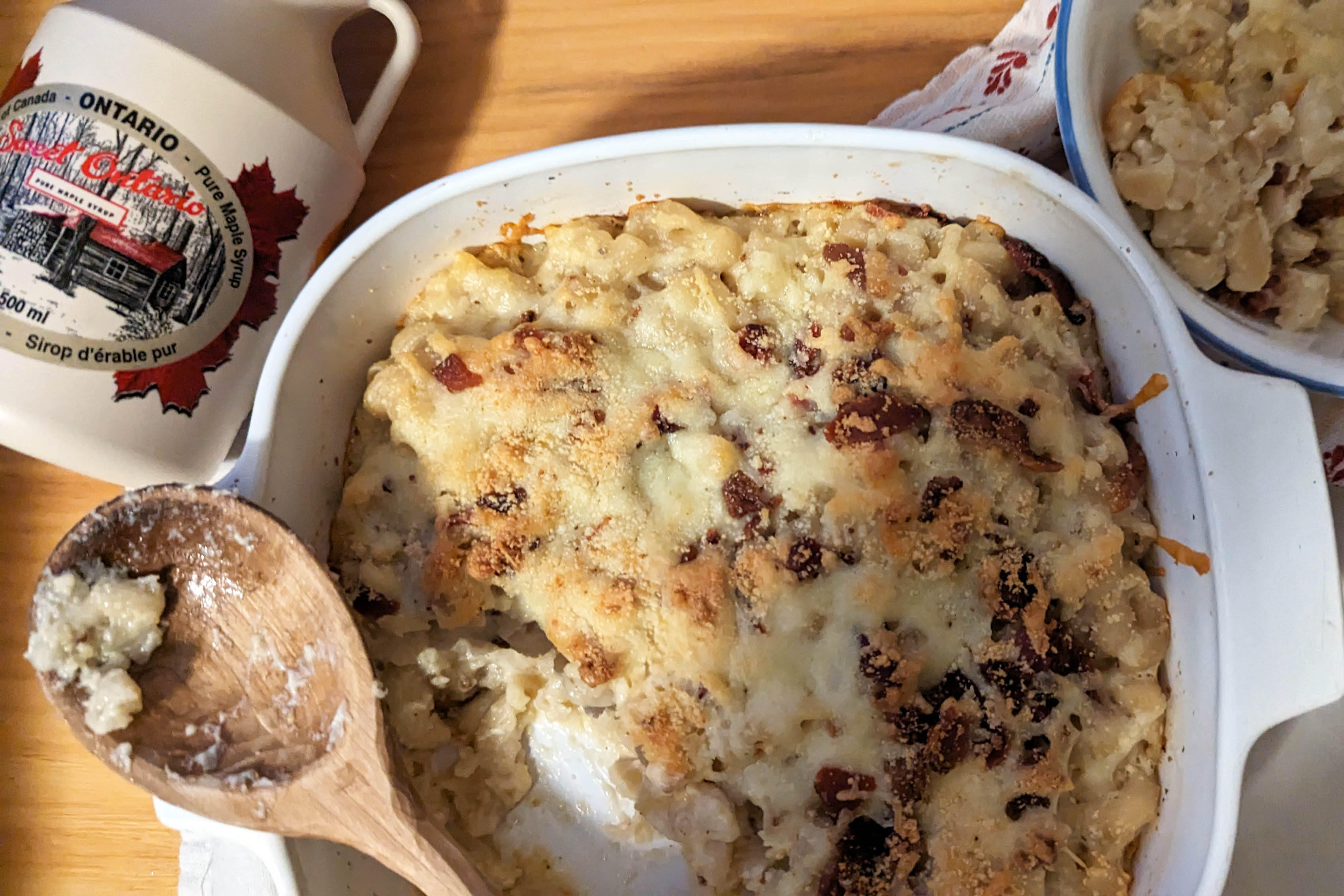 Maple Bacon Mac 'n Cheese Casserole Ontario Maple